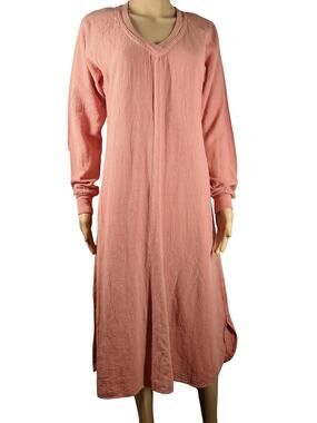 Cotton Boho Maxi Long Sleeve 100% Native American Cotton New Hero Dress Size S